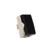 Módulo Interruptor Pulsador Margirius Sleek 10A Preto Ebony Módulo Interruptor Pulsador Margirius Sleek 10A Preto Ebony
