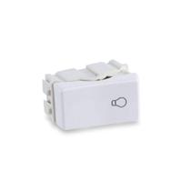 Módulo Interruptor Pulsador Minuteria 10A 250V Branco Rubi - Force Line