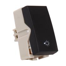 Módulo Interruptor Pulsador Minuteria Preto Acetinado Clean Margirius Módulo Interruptor Pulsador Minuteria Preto Acetinado Clean Margirius