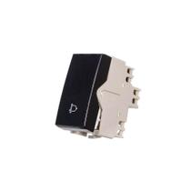 Módulo Interruptor Pulsador Para Campainha Margirius Sleek 10A Preto Ebony Módulo Interruptor Pulsador Para Campainha Margirius Sleek 10A Preto Ebony