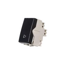 Módulo Interruptor Pulsador para Campainha MarGirius Sleek 10A Preto Ebony Módulo Interruptor Pulsador para Campainha MarGirius Sleek 10A Preto Ebony