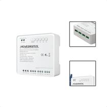 Modulo Interruptor Rele Wi-Fi 4 canais RF433Mhz Inteligente