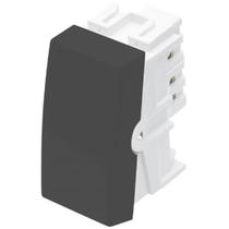 Módulo Interruptor Simples 16A/250V Habitat Black Fame Única Módulo Interruptor Simples 16A/250V Habitat Black Fame Única