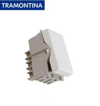 Módulo interruptor simples baixo 10a/250v branco - tramontina liz