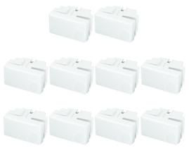 Módulo Interruptor Simples Branco Linha Pérola Radial c/ 10