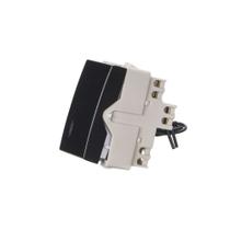 Módulo Interruptor Simples com Luz MarGirius Sleek 10A Preto Ebony