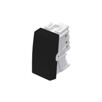 Módulo Interruptor Simples Fame Habitat Black 16A Preto
