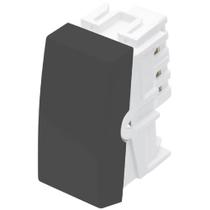 Módulo Interruptor Simples Habitat Black 16 Amperes 250 Volts - 4027 - FAME Módulo Interruptor Simples Habitat Black 16 Amperes 250 Volts - 4027 - FAME