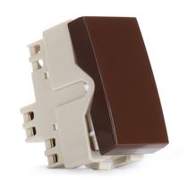 Módulo Interruptor Simples Marrom Sleek Margirius
