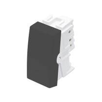 MODULO INTERRUPTOR SIMPLES PRETO 16A/250V SHP - 4027 Habitat Black FAME