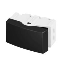 Modulo Interruptor Simples Preto Fosco Recta Satin Blux