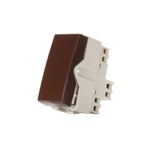 Modulo Interruptor Sleek Paralelo 10A Marrom 17333 Margirius Modulo Interruptor Sleek Paralelo 10A Marrom 17333 Margirius