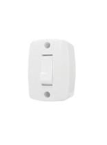 Módulo Interruptor Sobrepor Retangular Simples 6A 250V - 16553 - Ilumi