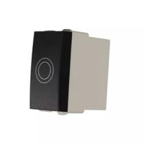 Módulo Interruptor Touch Simples 10A Preto Clean Sleek - Margirius