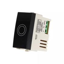 Módulo Interruptor Touch Simples 10A Preto Fosco Sleek - Margirius