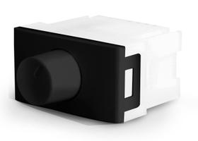 Modulo interruptor variador de luminosidade dimmer preto 220v pezzi