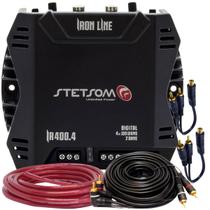 Modulo Ir400.4 Stetsom 400w + Cabo 6mm 5m + Rca + 2 Cabos Y