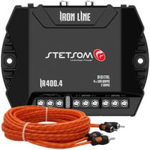 Modulo Ir400.4 Stetsom 400w + Cabo Rca 5m 4 Vias Blindado Modulo Ir400.4 Stetsom 400w + Cabo Rca 5m 4 Vias Blindado