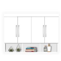 Modulo J&A Georgia Armário Aéreo 1,47m Branco Fosco
