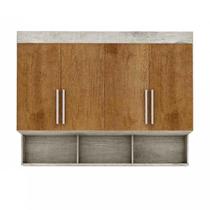 Modulo Ja Georgia Armário Aereo 1,60m Avelã / Jequitibá Modulo Ja Georgia Armário Aereo 1,60m Avelã / Jequitibá