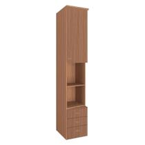 Modulo Lateral 1 Porta 3 Gavetas 44,3cm Setiba Plus Rimo Carvalho/Carvalho