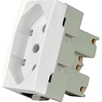 Modulo Margirius Sleek 1Tomada 10A Branco Modulo Margirius Sleek 1Tomada 10A Branco