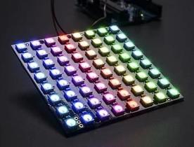Módulo Matriz LED RGB WS2812 5050 - 8x8 (64 LEDs)