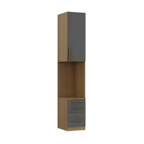 Módulo Mesa de Cabeceira 240cm X 40cm Altezza Freijó/Titânio