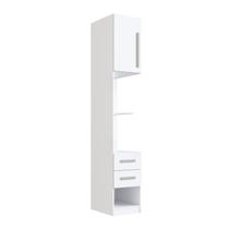 Módulo Mesa de Cabeceira Esquerdo 40cm com 1 Porta e 2 Gavetas Integrato
