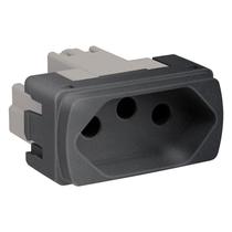 Módulo Miluz Tomada 20A 250V Grafite Schneider Módulo Miluz Tomada 20A 250V Grafite Schneider