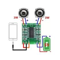 Modulo Mini Amplificador Som Pam8403 Stereo 2 Canais 3w+3w