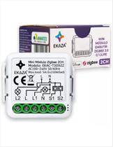 Módulo Mini Inteligente Zigbee 2 Canais Ekaza