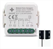 Módulo Mini PuIso Inteligente Garagem Wi-Fi + Bluetooth Ekaza C/ Sensor