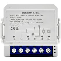 Modulo Mini Rele Inteligente Wi-fi Novadigital MS108 Automação Para Cortina E Persiana