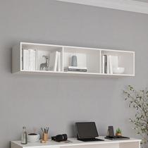 Módulo Nicho Triplo Modulado Hera CabeCasa MadeiraOriginals Branco Geada Módulo Nicho Triplo Modulado Hera CabeCasa MadeiraOriginals Branco Geada
