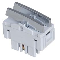 Modulo Novara Cromado Interruptor Simples Duplo