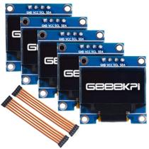 Módulo OLED GeeekPi 0,96" 128x64 White Driver IIC Serial x5 Módulo OLED GeeekPi 0,96" 128x64 White Driver IIC Serial x5