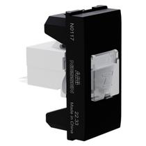 Módulo Origen Jack Rj11 4 Fios Preto Abb Módulo Origen Jack Rj11 4 Fios Preto Abb