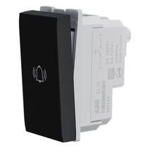 Módulo Origen Pulsador Campainha 10A 250V Preto Abb Módulo Origen Pulsador Campainha 10A 250V Preto Abb