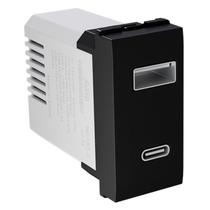 Módulo Origen USB A + USB C 3A 250V Preto Abb