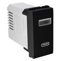 Módulo Origen USB A + USB C 3A 250V Preto Abb