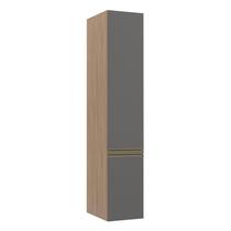 Módulo Paneleiro 40cm 2 Portas 100% MDF Cozinha Modulada Gold Robel Hanover/Cinza