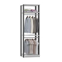 Modulo Para Closet 02 Cabideiros Clothes 1005 Branco Espresso Be Mobiliario