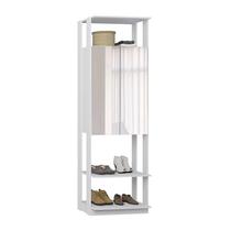 Modulo Para Closet 02 Portas Clothes 1007 Branco Com Espelho Be Mobiliario