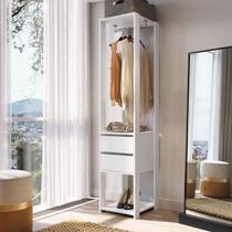Módulo para Closet com Gavetas e Cabideiro 183x45x40cm Branco Módulo para Closet com Gavetas e Cabideiro 183x45x40cm Branco