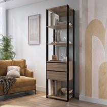 Módulo para Closet com Prateleiras e Gavetas 183x45x60cm Montana Preto