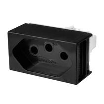 Módulo Para Encaixar na Tomada Bivolt Preta 10A Linha Slim Ilumi Referência: 811404