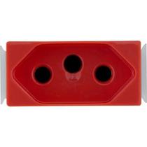 Módulo para Tomada 2P+T Tramontina Aria 20 A 250 V Vermelho