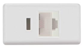 Módulo para Tomada de Telefone Tramontina IzyFlat RJ 11 Branco