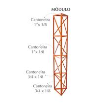 Módulo para Torre Estaiada 37x37x37 2 Metros Laranja nv180